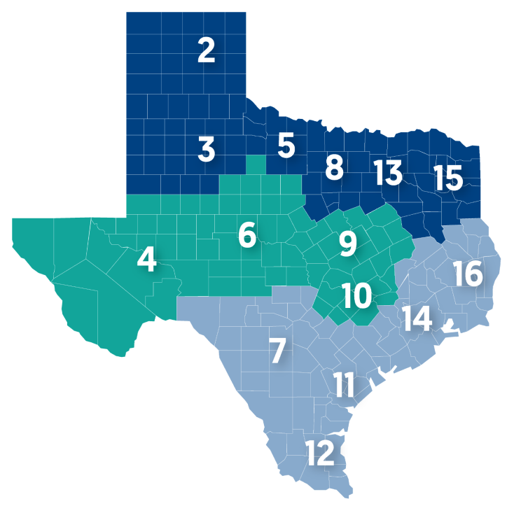 TXHB Region Map